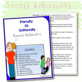 Recess Behaviors | Differentiated Social Skills Activities For K-5th