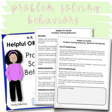 Problem Solving Behaviors | Differentiated Activities For K-5th