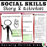 Social Skills Stories And Activities | Pack 7 | Coping Strategies | For 3rd-5th Grade