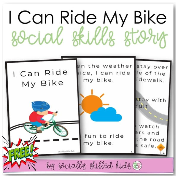 I Can Ride My Bike | Social Skills Story | Freebie