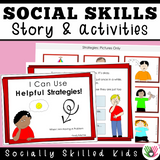 Strategies For Handling Problems | Social Skills Story and Activities | Differentiated For K-5th Grade