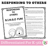 Responding To Others BINGO || Positive And Negative Scenarios