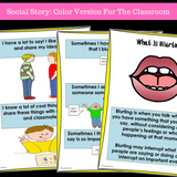 I Can Stop Blurting | Social Skills Story and Activities | For Boys 3rd-5th Grade