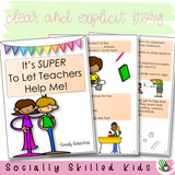 It's Super To Let Teachers Help Me! | Social Skills Story and Activity