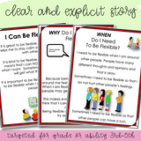 Social Skills Story And Activities | I Can Be Flexible | For 3rd-5th Grade