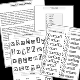 Modified Spelling Activities | Featuring 'v' Words | For 4th Grade