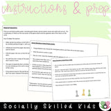 "WH" Questions | Differentiated Board Games