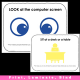 Appropriate Behaviors While Video Conferencing | ZOOM or Google Meet Cue Cards