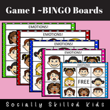 Emotions BINGO | 3x3 Easy Play Differentiated BINGO Boards