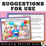 I Am Going To A Birthday Party! | Social Skills Story and Activity