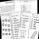 Modified Spelling Activities | Featuring 'o' Words | For 4th Grade