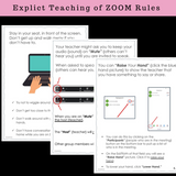 Following Rules And Manners When Using ZOOM | Social Skills Story and Activities
