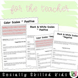 Emotions Scales with Activities | Positive And Negative | Smiley Face Theme