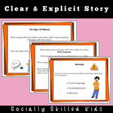 The Signs Of INterest v.s. The Signs Of DISinterest | Social Skills Story and Activities