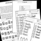Modified Spelling Activities | Featuring 'k' Words | For 4th Grade