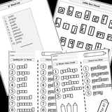 Modified Spelling Activities | Featuring 'p' Words | For 4th Grade