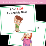 I Can STOP Picking My Nose | Social Skills Story and Activities | Version 2