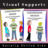 Conversation Behaviors | Differentiated Social Skills Activities | For K-5th