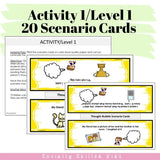 PERSPECTIVE TAKING ACTIVITIES  | Pack 1 | Thought Bubble Scenarios and Making Social Decisions