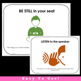 Appropriate Behaviors While Video Conferencing | ZOOM or Google Meet Cue Cards