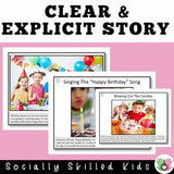 I Am Going To A Birthday Party! | Social Skills Story and Activity