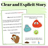 I Can Wash My Hands Like A Superhero! | Social Skills Story and Activities