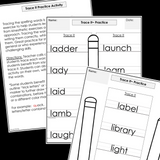 Modified Spelling Activities | Featuring 'l' Words | For 4th Grade