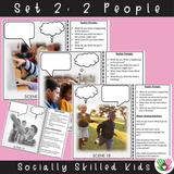 Perspective Taking Photo Activity Cards | Pack 1 |What Are They Thinking? & What Are They Saying?