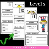 Wh Question Prompts || Animated PowerPoint Presentation || Low Color Version