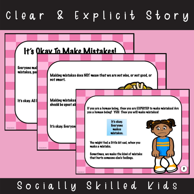 Making Mistakes Social Stories - Classful