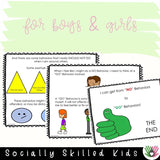 "No" Behaviors vs. "Go" Behaviors | Social Skills Story and Activities