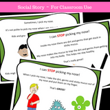 I Can Stop Picking My Nose || SOCIAL STORY SKILL BUILDER