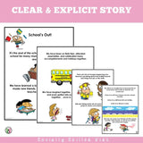 Social Story FREEBIE! School's Out! It's Okay To Move On