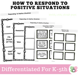 Responding To Others BINGO || Positive And Negative Scenarios