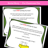 I Can Stop Picking My Nose || SOCIAL STORY SKILL BUILDER