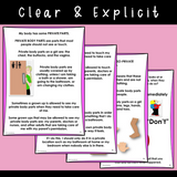 Social Skills Stories And Activities | Pack 4 | Body Awareness | For K-5th