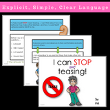 Social Skills Story And Activities | I Can STOP Teasing! | For 3rd-5th | Distance Learning