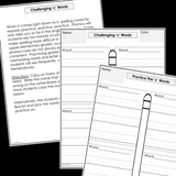 Modified Spelling Activities | Featuring 'c' Words | For 4th Grade