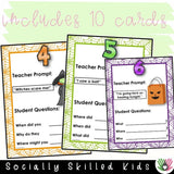 "WH" Question Prompts | Fall/Thanksgiving and Halloween Themed | Bundle