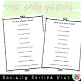 Good Friend Reminders | Differentiated Posters & Worksheets