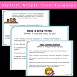 Social Skills Stories And Activities | Pack 5 | Friendship Skills | For K-2nd