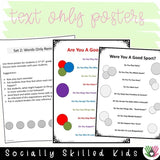 Good Friend and Good Sport Reminders BUNDLE | Differentiated Posters