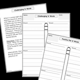 Modified Spelling Activities | Featuring 'b' Words | For 4th Grade