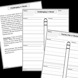Modified Spelling Activities | Featuring 'e' Words | For 4th Grade