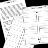 Modified Spelling Activities | Featuring 'p' Words | For 4th Grade