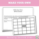 Problem Solving Strategies BINGO and Calm Down Strategies