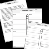 Modified Spelling Activities | Featuring 'l' Words | For 4th Grade