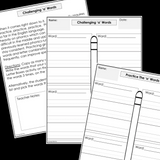 Modified Spelling Activities | Featuring 'a' Words | For 4th Grade