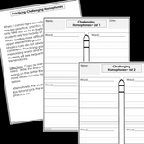 Modified Spelling Activities | Featuring Homophones | For 4th Grade