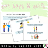 I Am Back At School! | Social Skills Story and Activities